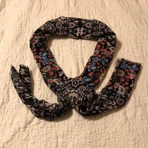 Black Floral scarf